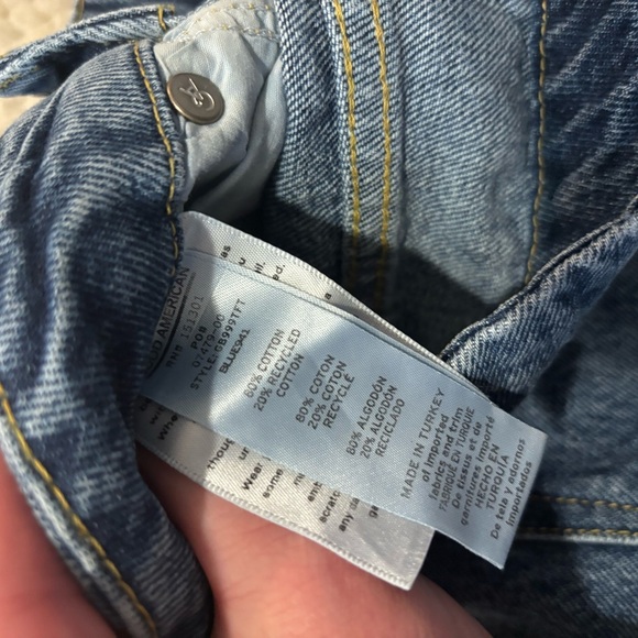 Good American Good Boy Straight Leg Jeans - Classic, Summer, Jeans, Denim - Picture 14 of 15